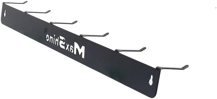 Maxshine Universal Detailing Brush Hanger - 6 Organizer Hooks, Lightweight Wall-Mounted Design for Auto Detailing Supplies, Ideal for Garage & Mobile Use (No Logo, 1, Count)