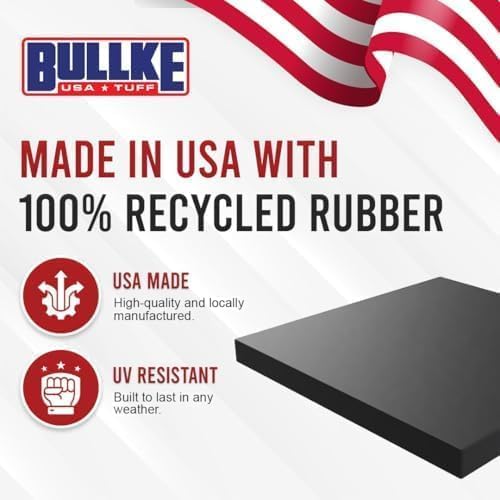 USA Made RV Leveling Jack Flex Pads 12" – Heavy-Duty Rubber Jack Pads (1-Pack) – Non-Slip, Shock-Absorbing Stabilizer Mats for Camper & Trailer – Prevent Sinking & Sliding