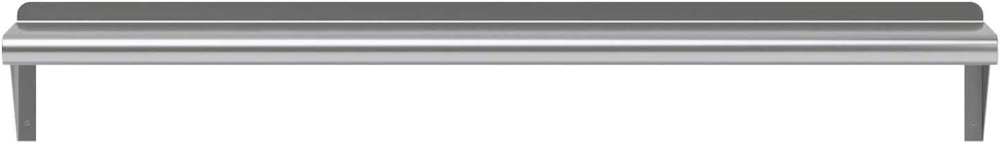 AmGood 48" Long X 8" Deep Stainless Steel Wall Shelf | NSF Certified | Appliance & Equipment Metal Shelving | Kitchen, Restaurant, Garage, Laundry, Utility Room