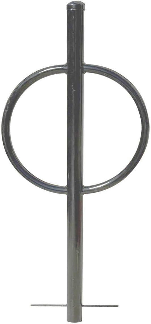 Sandbaggy Post and Ring Rack - In Ground - Commercial Outdoor Bike Parking & Storage Racks (Gray, 1)