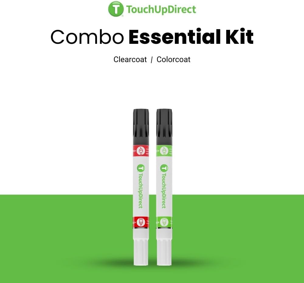 TouchUpDirect 040 Super White Compatible with Toyota Exact Match Touch Up Paint Combo - Essential Kit