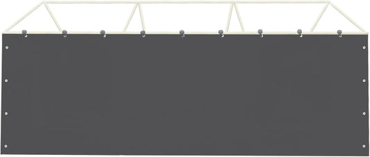 Sidewall Panel with Elastic Ball Bungees, for 10x20 FT or 12x20 FT Garage Party Tent Shelter - Gray, One Sidewall Panel Only