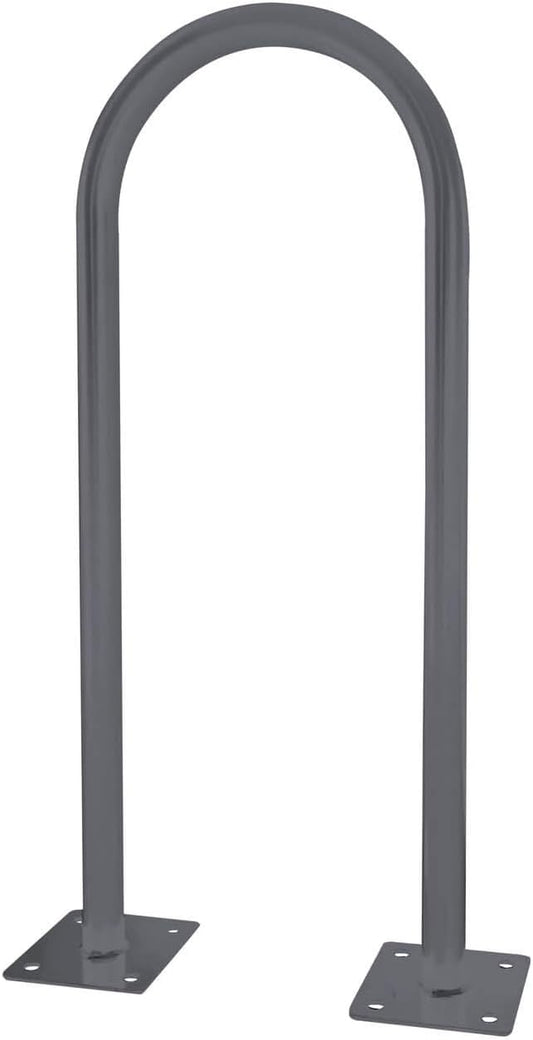 Sandbaggy U Shaped Bike Rack - Outdoor, Commercial - Galvanized Steel - Surface/Ground Mounted (5, Gray)