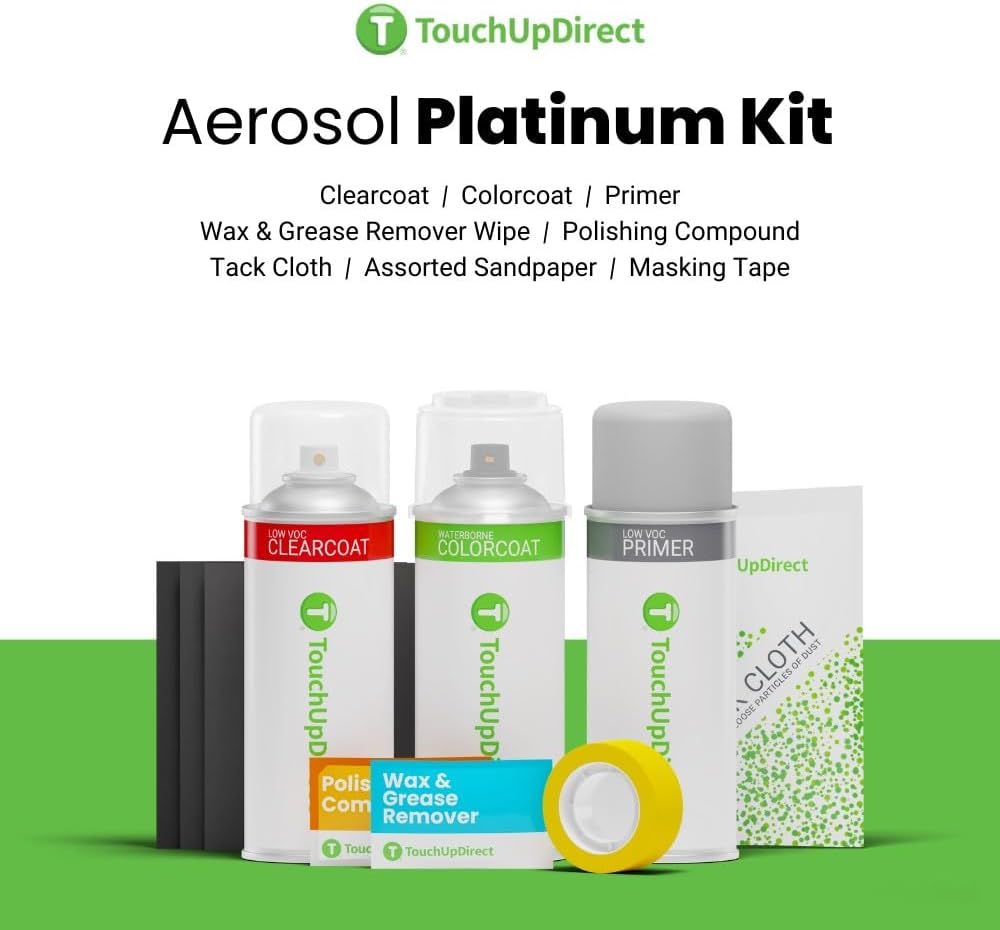 TouchUpDirect 3P0 Absolutely Red Compatible with Toyota Exact Match Touch Up Paint Aerosol - Platinum Kit