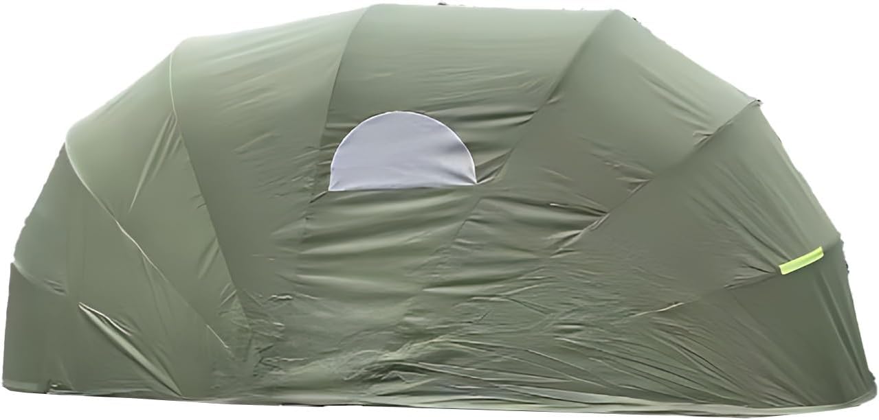 Car Port Portable Storage Shed Carport Canopy Carports Metal Carport Round Style Outdoor Storage Shed Lockable for Automotive Use Anti-Snow Waterproof(Green)