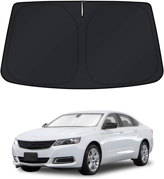 KUST Windshield Sun Shade for Chevy Impala 2014-2020 Window Shade Sun Visor Cover Foldable Blocks UV Rays Keep Your Car Cooler