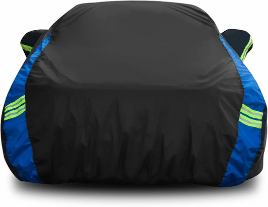 Avecrew Car Cover Waterproof All Weather for Automobiles, Outdoor Heavy Duty Full Exterior Covers for Sedan(186"-193")