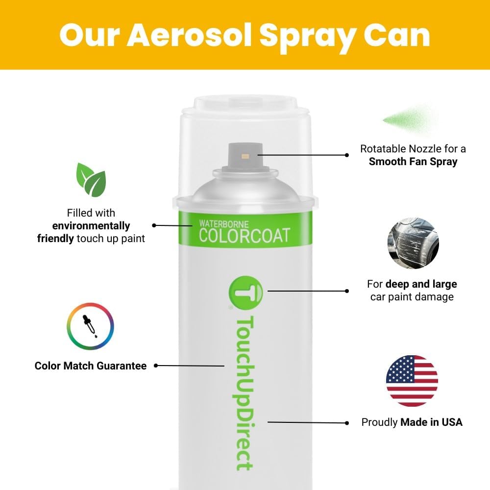 TouchUpDirect 6V7 Army/Dark Green Compatible with Toyota Exact Match Touch Up Paint Aerosol - Platinum Kit