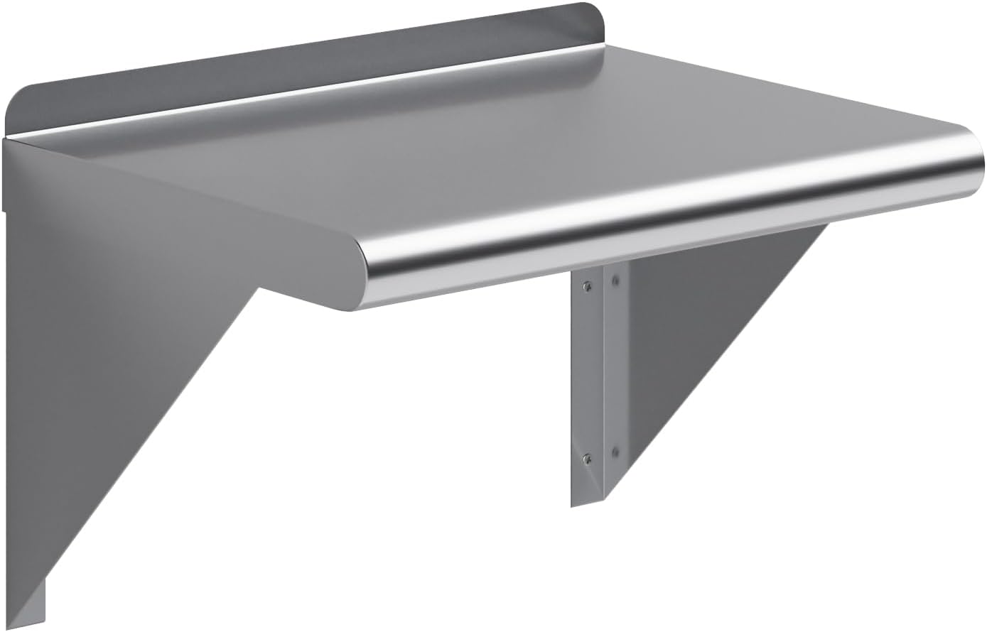 AmGood 12" X 16" Stainless Steel Wall Shelf | Metal Shelving | Garage, Laundry, Storage, Utility Room | Restaurant, Commercial Kitchen | NSF
