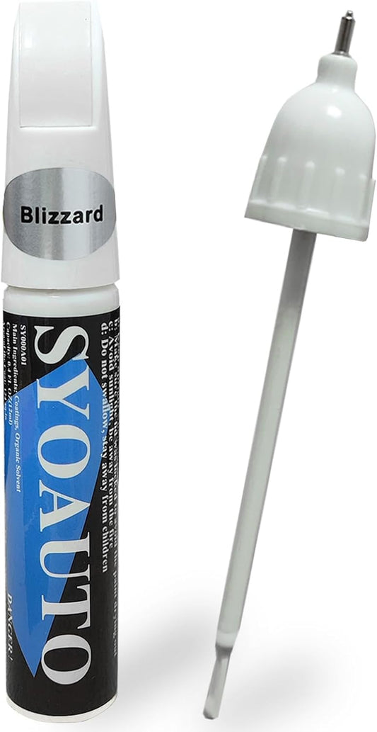 SYOAUTO Blizzard Pearl 070 Touch Up Paint Fit for Toyota Cars Auto Touch up Paint Scratch Repair Pen Brush and Tip 2 in 1 Blizzard Pearl 070
