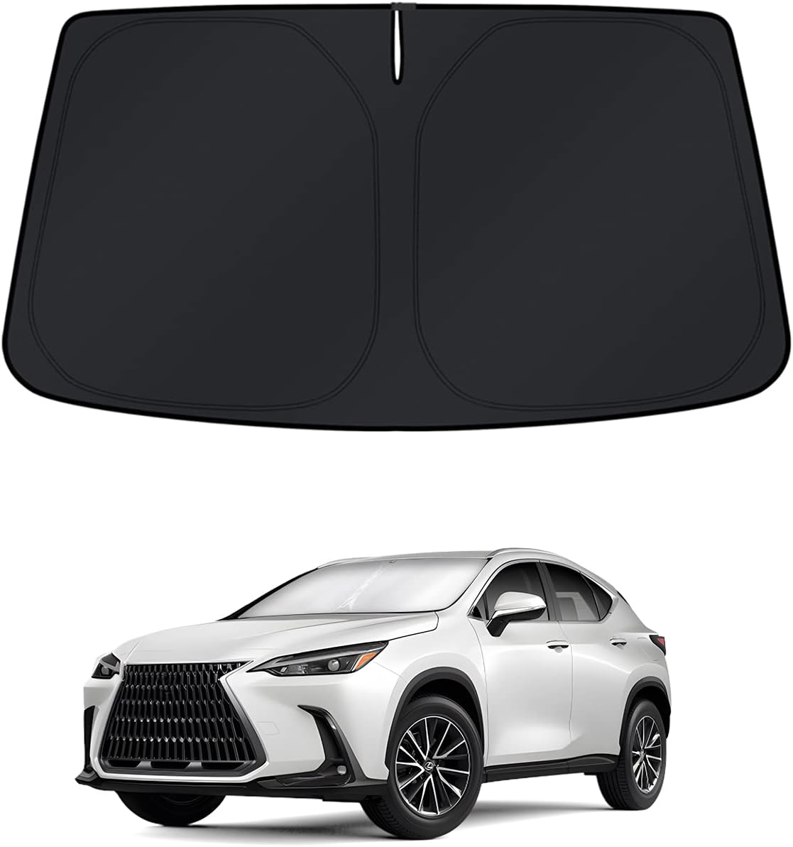 KUST Windshield Sun Shade for 2022-2025 2026 Lexus NX NX250 NX350 NX350h NX450h+ Sunshade Window Sun Visor Protector Foldable Blocks UV Rays Keep Your Car Cooler