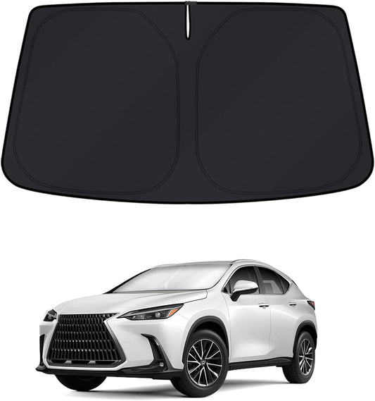 KUST Windshield Sun Shade for 2022-2025 2026 Lexus NX NX250 NX350 NX350h NX450h+ Sunshade Window Sun Visor Protector Foldable Blocks UV Rays Keep Your Car Cooler