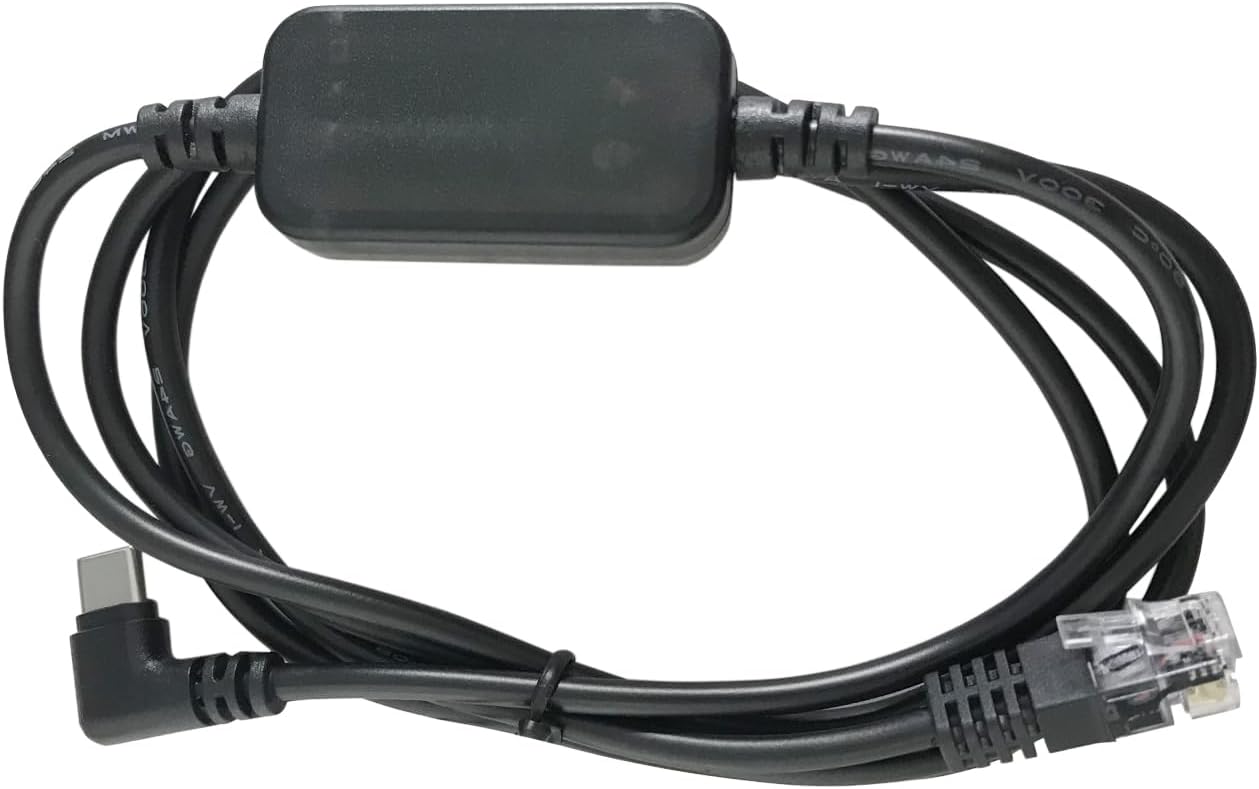 RJ11 to USB C Radar Detector Power Cord fit for Uniden R8 R7 R3 R4, Escort Passport 9500ix Max360 - PD3.0 Cable 4 FT