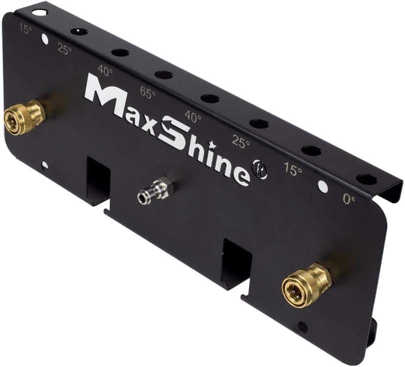 Maxshine Universal Foam Cannon Holder – Compatible with 1/4" Quick Connect – Wall-Mounted Organizer for Garage & Mobile Detailing – Holds Foam Cannons & Accessories – Metal Rack