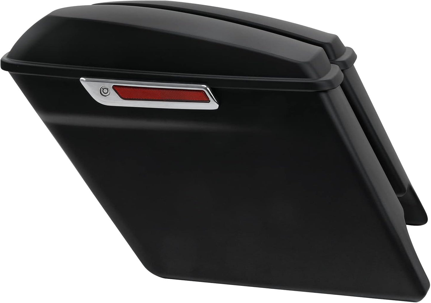 XFMT Motorcycle Matte Black 5" Extended Stretched Hard Saddlebags Saddle Bags For Harley Touring Road King Street Glide Road Glide Electra Glide Ultra Classic 2014-2023