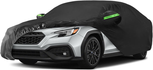 Proadsy 2025 Upgrade Car Cover Custom Fit for Subaru WRX 2008-2025, Waterproof All Weather for Automobiles, Full Exterior Cover Rain Snow Sun Protector Indoor Outdoor Car Cover