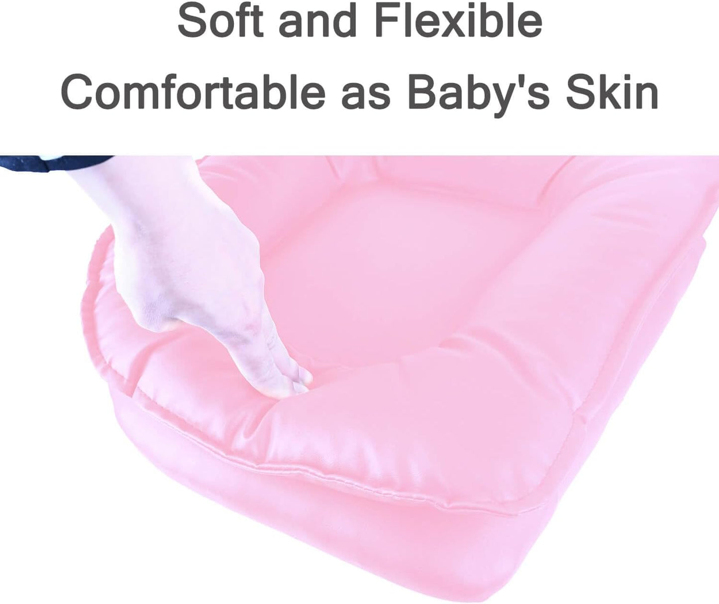 Rolling Stool Wide Seat with Back Rolling Chair 4 Wheels with Brakes for Home Office Garage Shop Waterproof Roller Seat Durable Steel Stand Pink