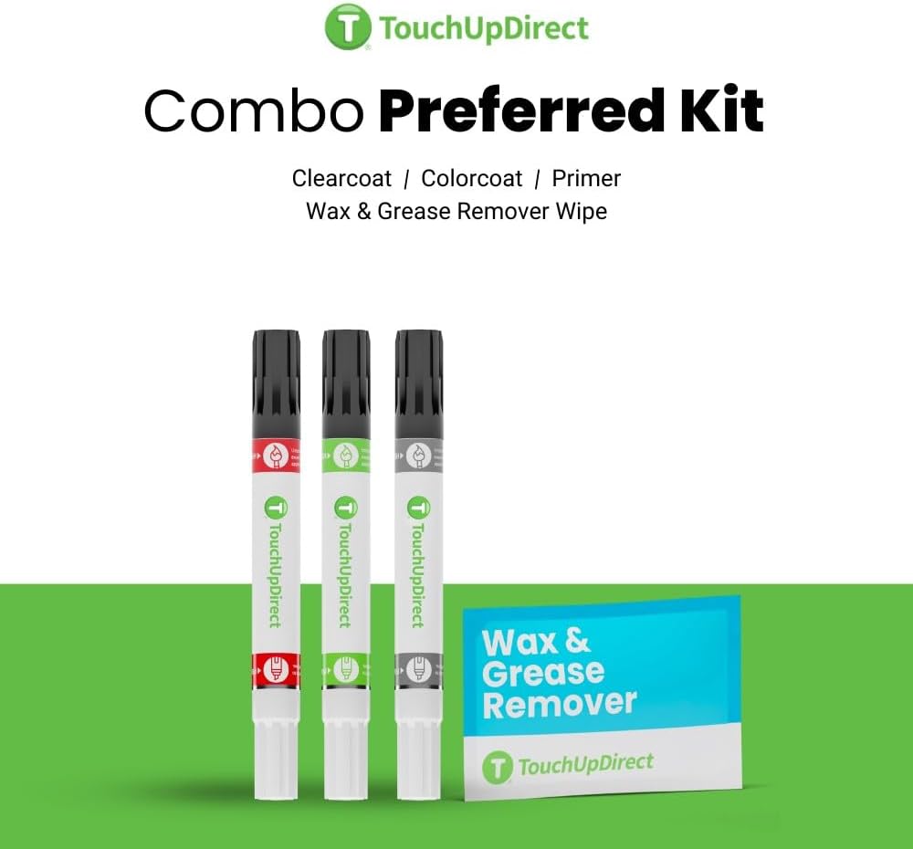 TouchUpDirect 3U5 Supersonic Red Tricoat Compatible with Toyota Exact Match Touch Up Paint Combo - Preferred Kit