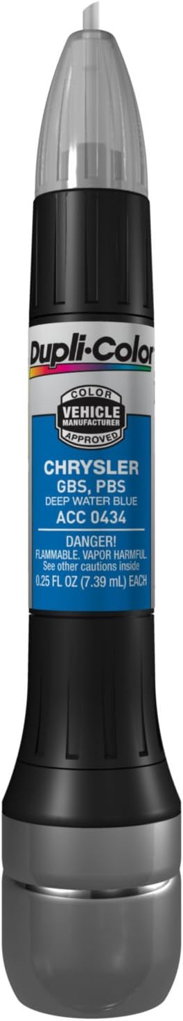 Dupli-Color ACC0434 Scratch Fix All-In-1 Exact-Match Automotive Touch-Up Paint – Chrysler Deep Water Blue – 0.25 oz. Paint Pen