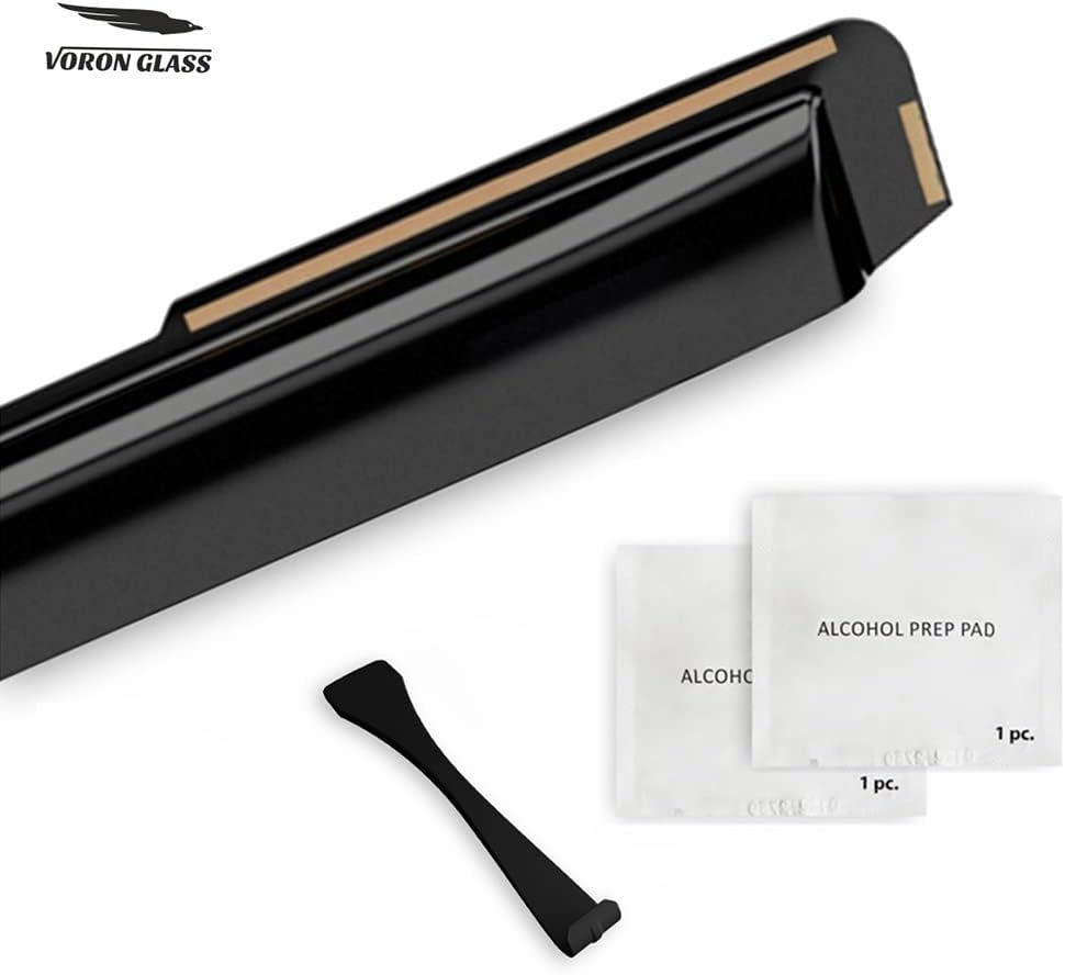 Voron Glass in-Channel Extra Durable Rain Guards for Toyota Highlander 2020-2025, Window Deflectors, Vent Window Visors, 4 Pieces - 200443