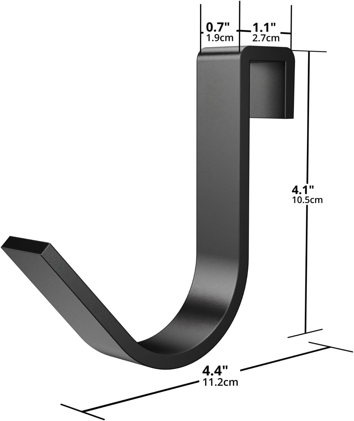 SunsGrove Heavy-Duty 4-Pack Overhead Garage Ceiling Storage Hooks, Add-On Storage Rail Hook Accessory for Hanging Bikes and More, Supports Up to 66lbs