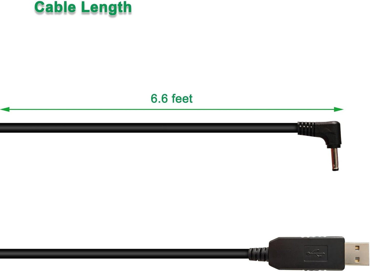 Power Cord for Cobra Radar Detector 480i Esr800 Xrs9370 Esd7570 Charger 12V, USB Charging Cable 6.6 FT