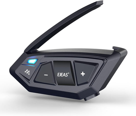 Motorcycle Bluetooth intercom MS20 2000m Helmet Intercom,20 Riders Motorcycle Bluetooth Headset,Universal Bluetooth Helmet Headset,Helmet Communication System FM/Hard &Soft Mic/1Pack