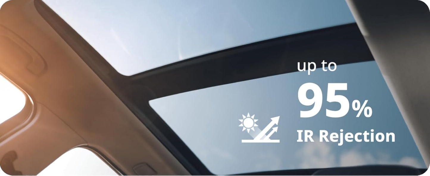 Nano Ceramic Window Tint Film for Cars - 2 Ply Scratch Resistant with Heat Control and UV/IR Rejection (50% VLT, 40inx100ft), OWFCR-10006