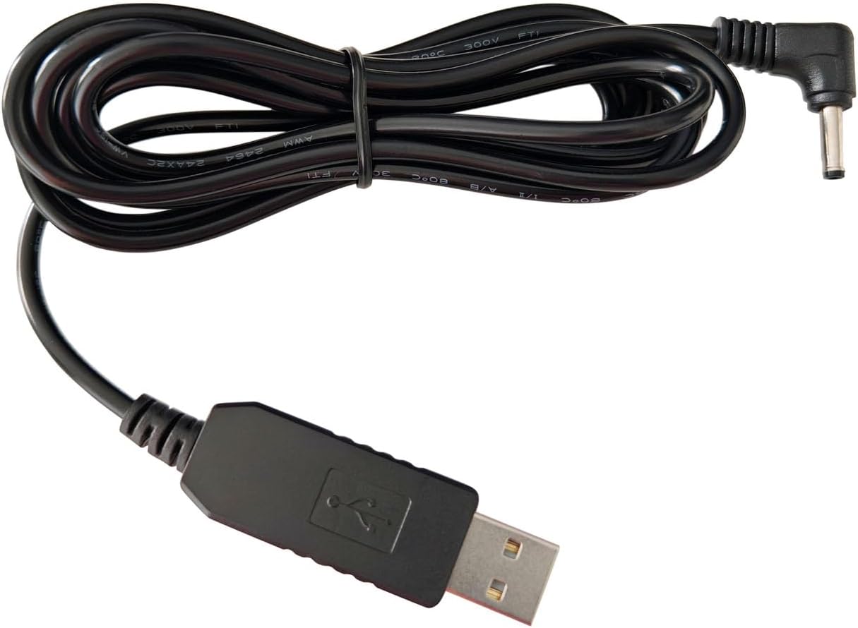 Power Cord for Cobra Radar Detector 480i Esr800 Xrs9370 Esd7570 Charger 12V, USB Charging Cable 6.6 FT