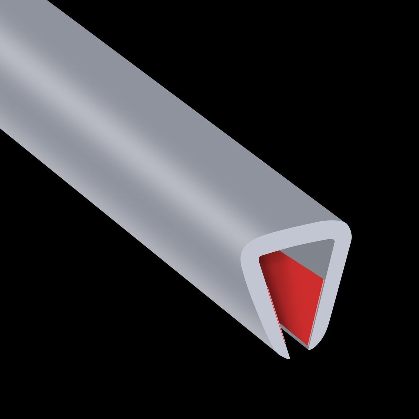 Rubber Edge Trim, Flexible Edge Trim for Sharp Edge, 5/16"(8.0mm) U Channel Edge Protector, Self Adhesive Edge Guards for Plywood, Glass, Flexiglass and Sheet Metal Parts, 20Ft, Grey Color