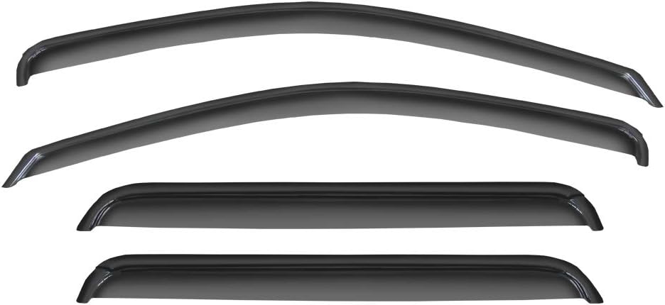 Smoke Sun/Rain Guard Window Visors Compatible with 2005-2010 Jeep Grand Cherokee Wind Deflector 4pcs 94243