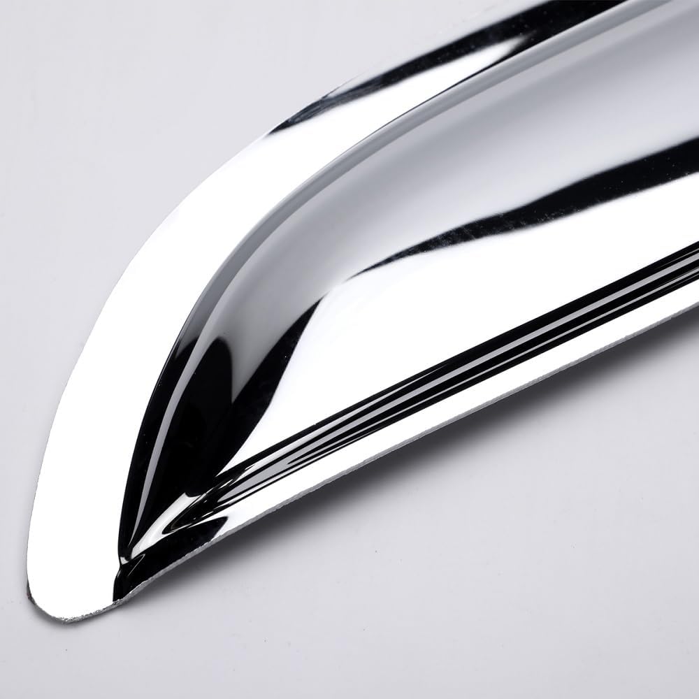 94966Y Chrome Side Window Visor Wind Vent Deflector,4pcs Outside Mount Style Shade Sun Rain Guards Set fit for 2015-2020 Cadillac Escalade ESV,Chevy Suburban 1500,GMC Yukon XL