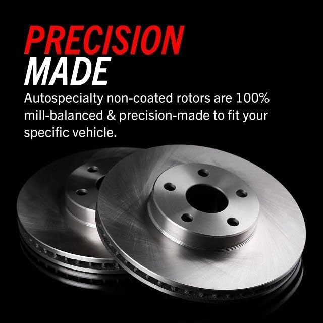 PowerStop Brake Kit For 328i 2008-2010, 328i xDrive 2009, 328xi 2008 [Model Specific] - Autospecialty Front and Rear OE Disc Rotors & Ceramic Brake Pads Replacement, KOE4104