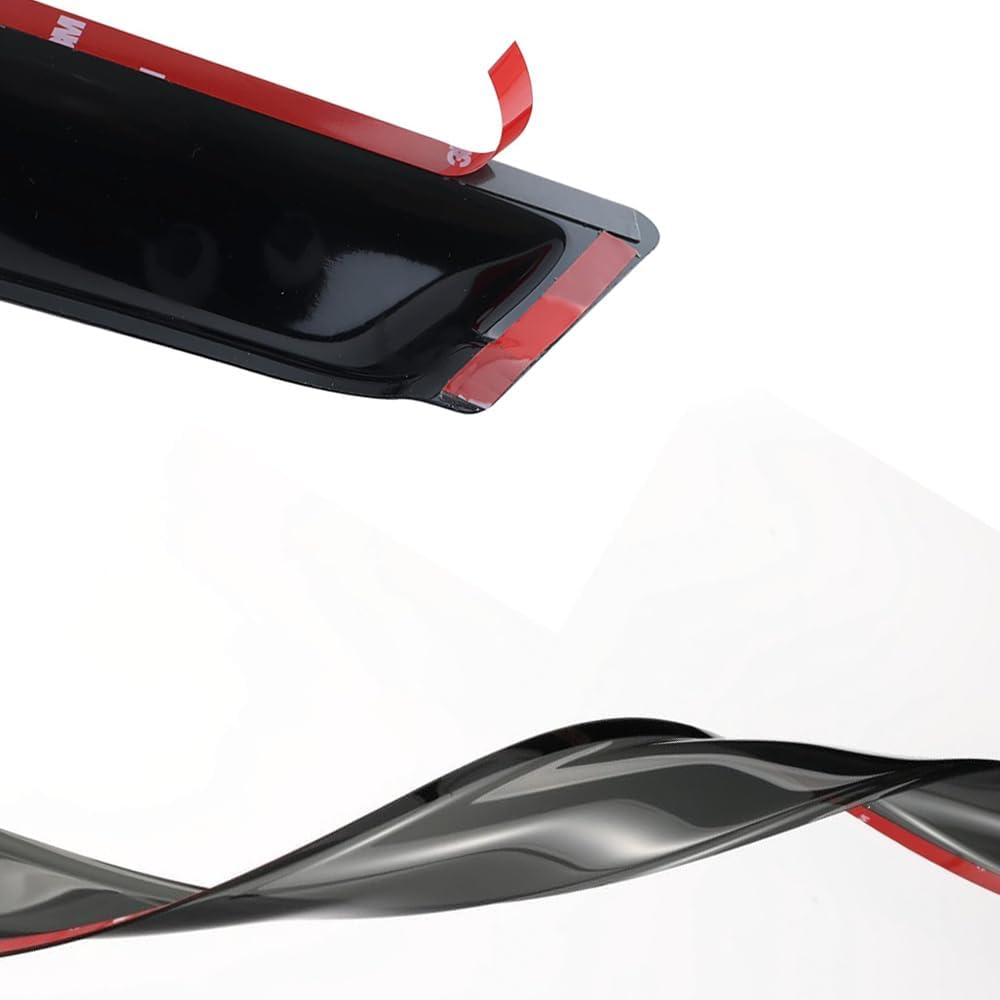 94512 Side Window Wind Deflector,4pcs Outside Mount Style Shade Sun Rain Guards Set,Dark Smoke Nice Window Visor fit for 2005-2012 Nissan Pathfinder