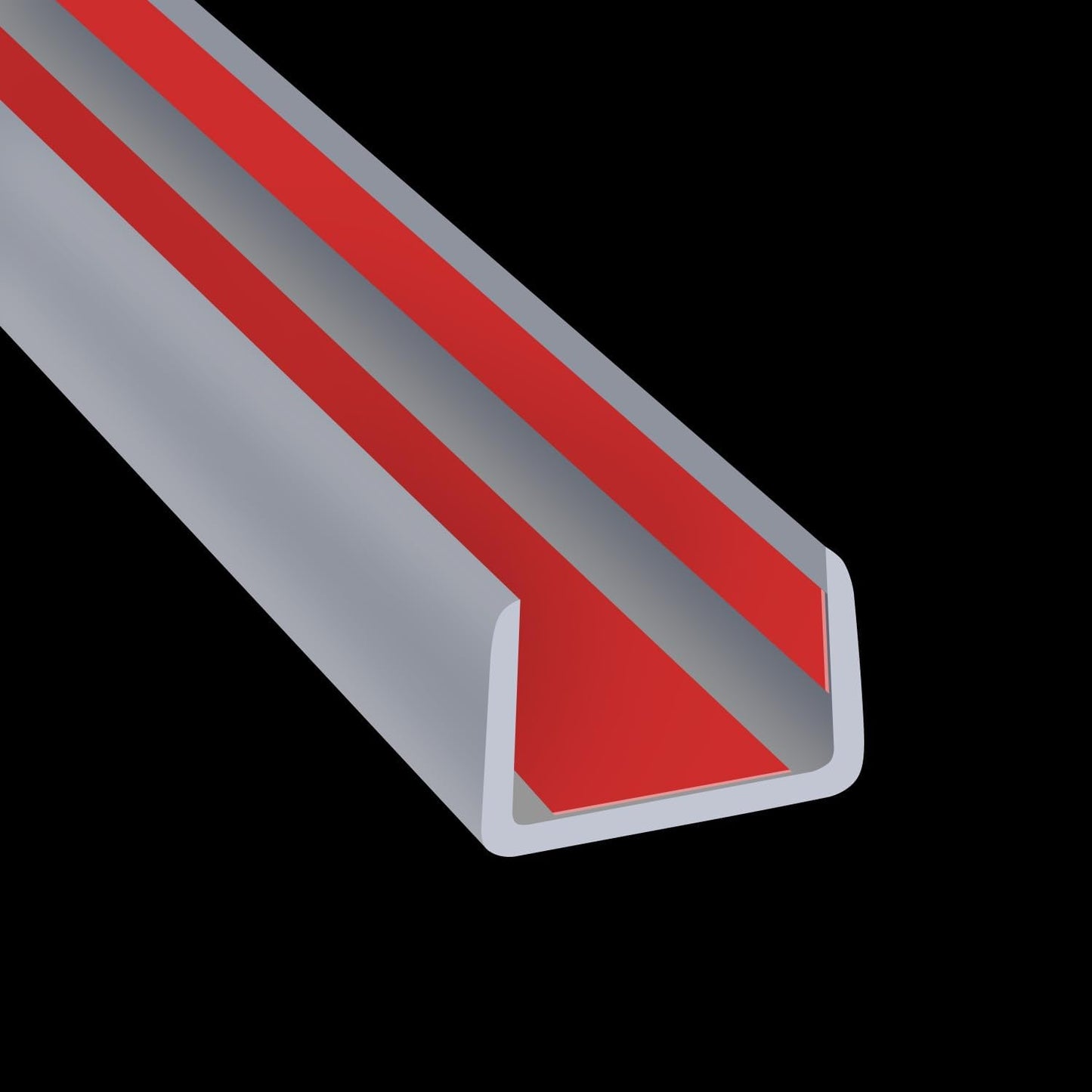 Rubber Edge Trim, Flexible Edge Banding, 3/4"(19mm) U Channel Furniture Edge Protector, Self Adhesive Edge Guards for Plywood, Wood, Glass Parts, 20Ft, Grey Color