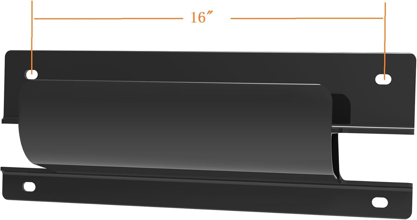 Heavy Duty Metal Wall Storage Hangers for Garage - Black Ladder Rack with Screws (16.5 inch 1PCS)