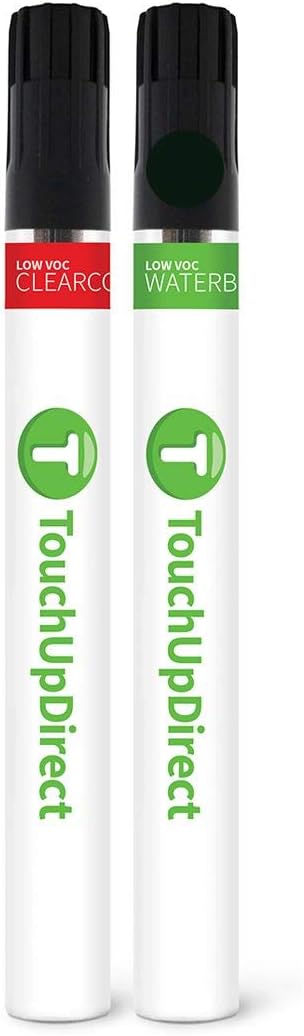 TouchUpDirect 209 Black Sand Pearl Compatible with Toyota Exact Match Touch Up Paint Brush - Essential Kit