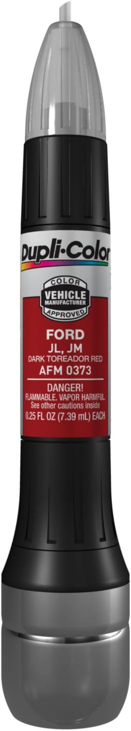 Dupli-Color AFM0373 Scratch Fix All-In-1 Exact-Match Automotive Touch-Up Paint – Ford Dark Toreador Red – 0.25 oz. Paint Pen
