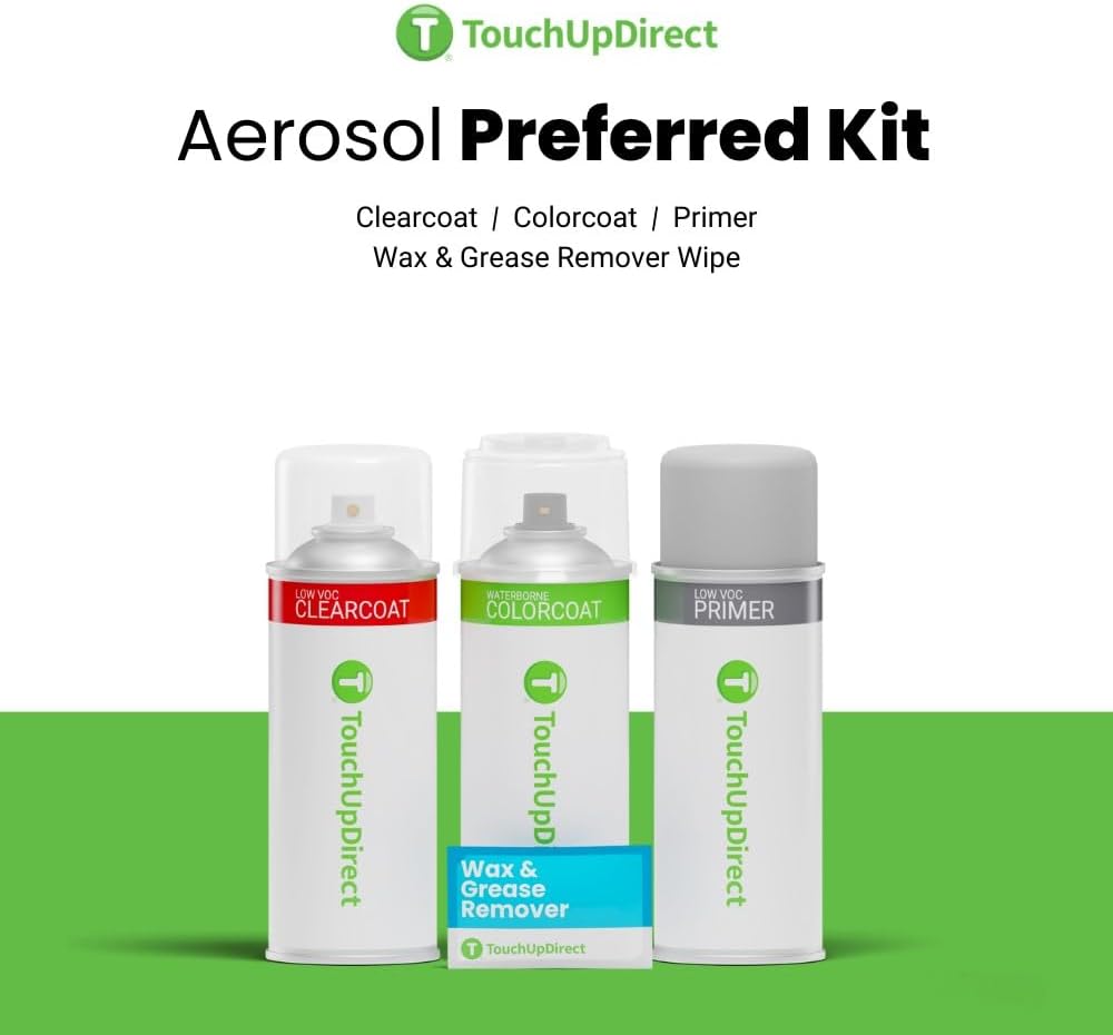 TouchUpDirect 781 Sea Glass Pearl Compatible with Toyota Exact Match Touch Up Paint Aerosol - Preferred Kit