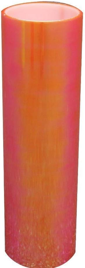 LED LIGHT 12 by 48 inches Self Adhesive Shiny Chameleon Headlights Tail Lights Fog Lights Films,Film Sheet Sticker,Tint Vinyl Film with Gift Knife and Hand Tool (Orange)