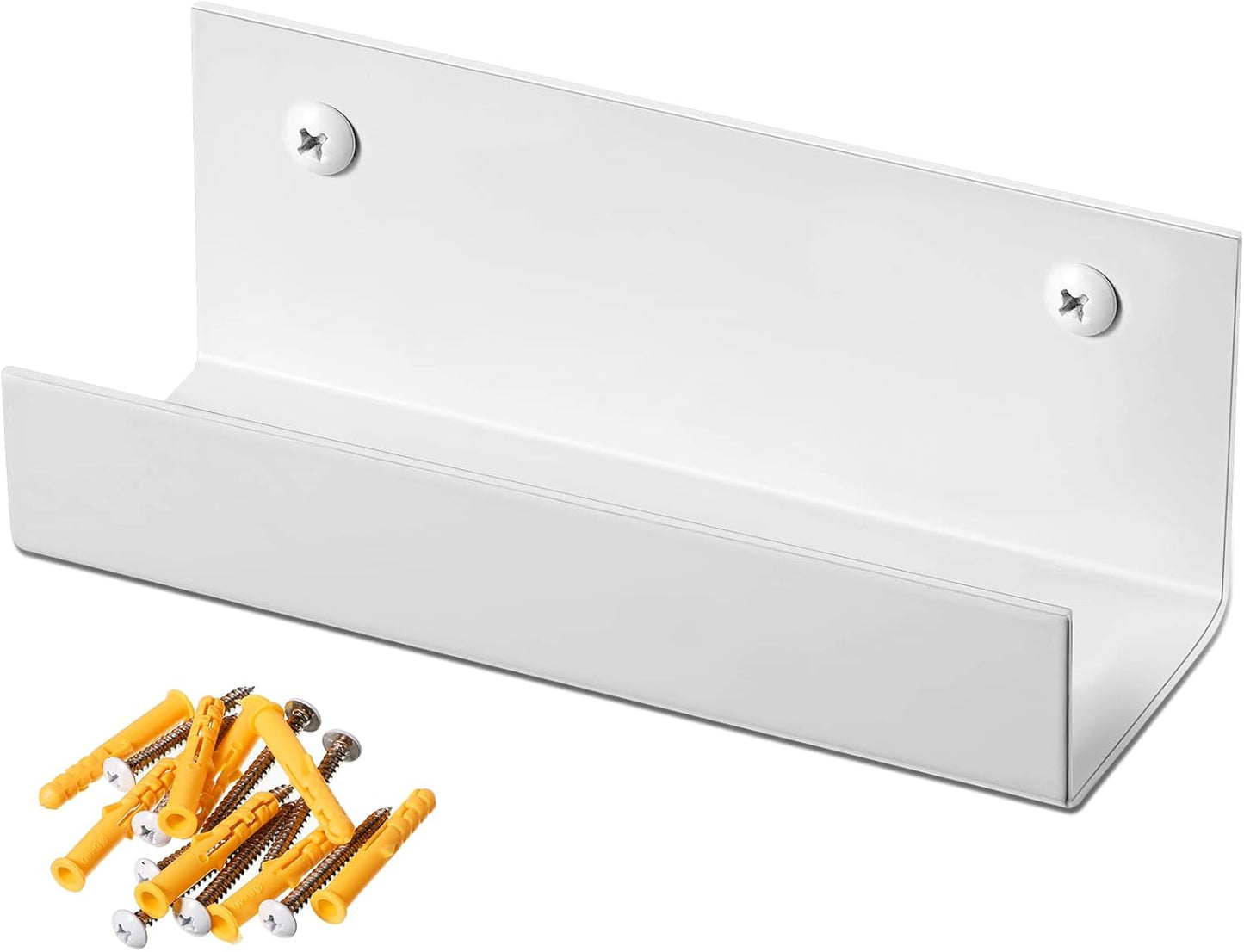 Blulu 4 Pieces Wall Mount Ladder Wall Wheelbarrow Hanger Steel Garage Storage Hook Wheelbarrow Hanger Heavy Duty Garage Storage Organizer for Hang Ladders Carts Chair Bicycle(White)