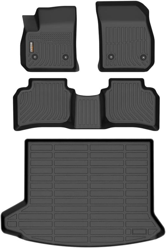 Binmotor-Floor Mats & Cargo Liner for for Cadillac XT4 2019-2025, All Weather Car Floor Mat TPE Rubber Mats Cargo Mat Trunk Mat for Cadillac XT4 Accessories