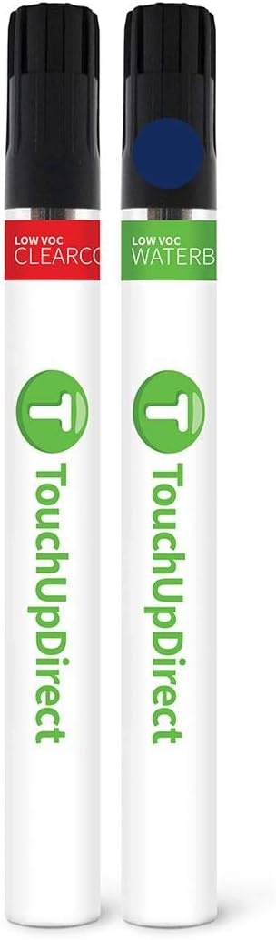 TouchUpDirect 8T5 Blue Ribbon/Dark Blue/Orion Blue Pearl Compatible with Toyota Exact Match Touch Up Paint Brush - Essential Kit