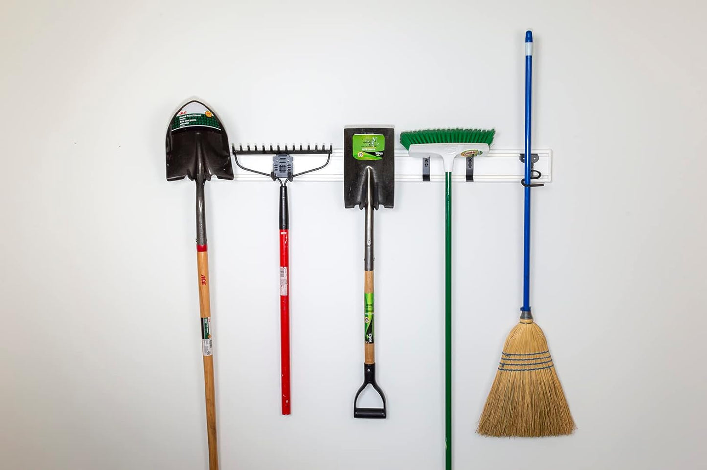 Handi Tool Rail with Basic Hook Kit - 50" Slatwall Strip with HandiWall Hooks