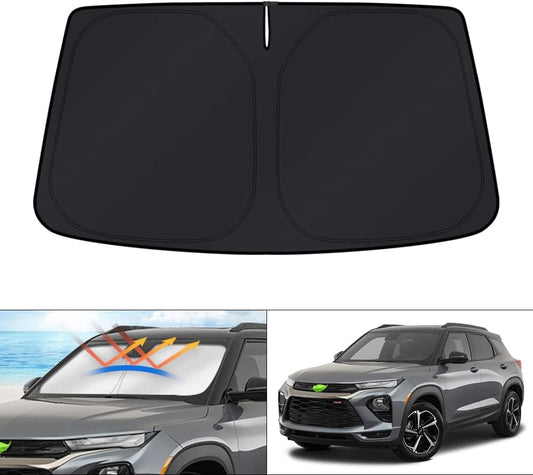 KUST Windshield Sun Shade for Chevrolet Trailblazer 2021-2025 2026 Sunshade Window Sun Visor Protector Foldable Blocks UV Rays Keep Your Car Cooler