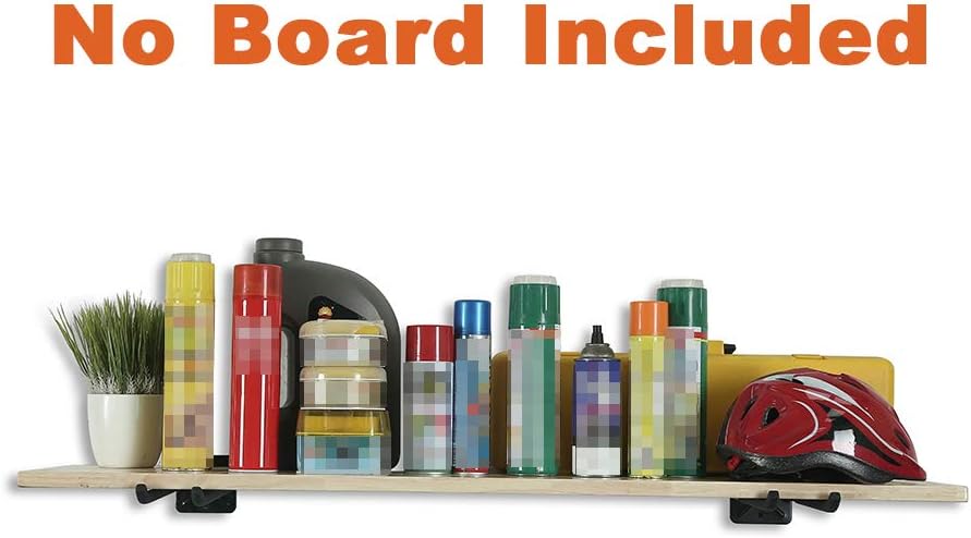 Wallmaster Wall Mount Garage Hooks, 2Pcs Heavy Duty Long Utility Storage Hooks for Hanging Tire, Chair, Ladder, Garden Tools, Strollers and More