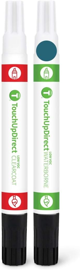 TouchUpDirect 8T7 Blue Streak Metallic Compatible with Toyota Exact Match Touch Up Paint Combo - Essential Kit