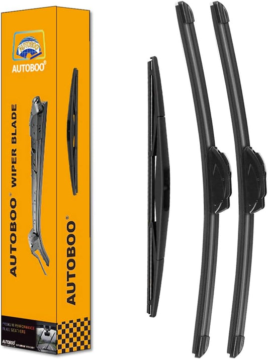 AUTOBOO 26"+17" Windshield Wipers with 14" Rear Wiper Blade Replacement for 2014-2018 Subaru Forester Outback Legacy-Original Factory Quality (Pack of 3)