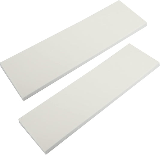X AUTOHAUX 400x120x15mm 2pcs Car Garage Wall Guard Door Bumper Protector Anti Collision Waterproof White