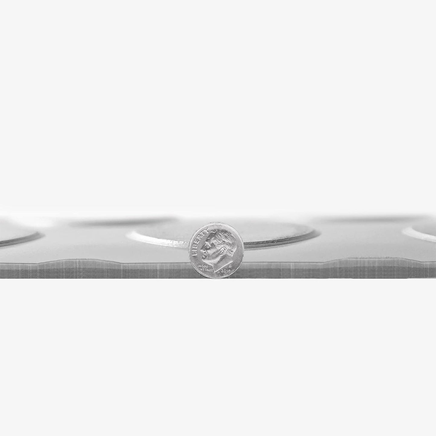 IncStores 2.5mm Thick Commercial-Grade Nitro Roll Garage Floor Mat | Flexible Vinyl Floor Mat for a Stronger and Safer Garage, Workshop, or Trailer | Coin-Top, Stainless Steel, 7.5' x 50'